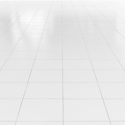 Clean white tiles