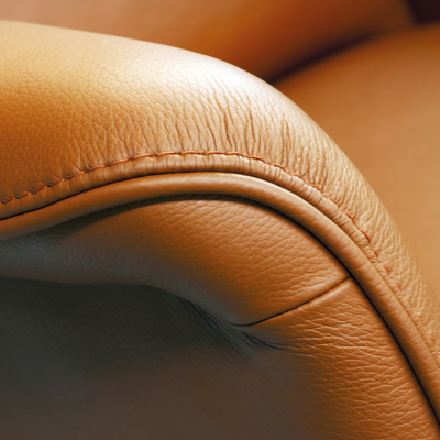 Orange upholstery